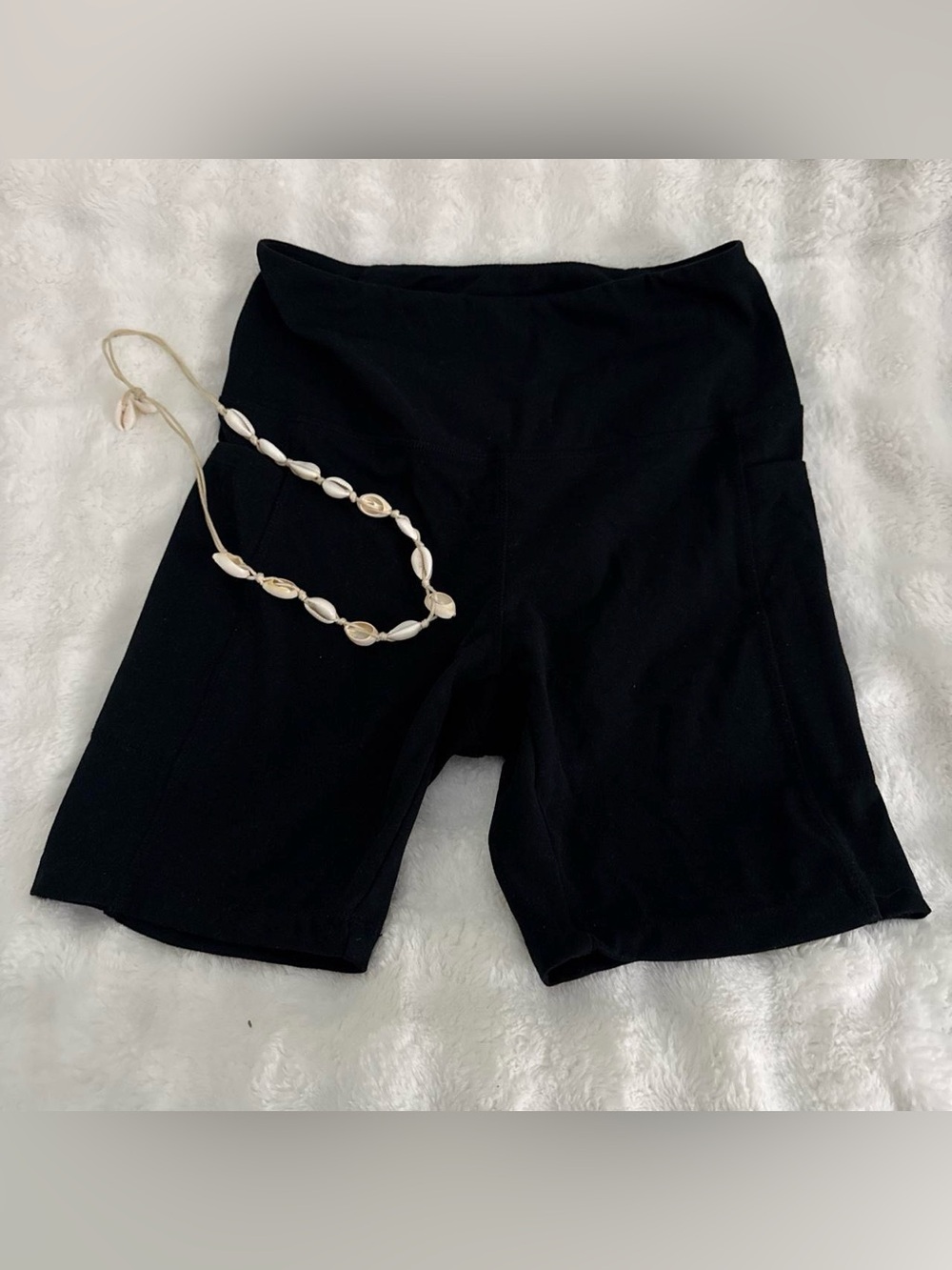 Danskin Black High-Rise Bike Shorts